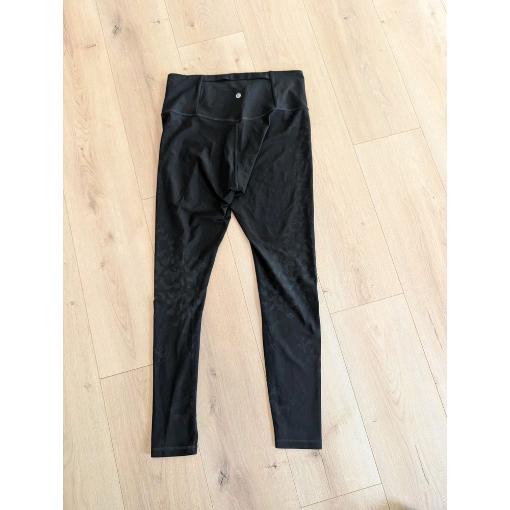 Lululemon Mapped Out High Rise Tight 28" CamoBlack / Graphite Grey Size 12 RARE